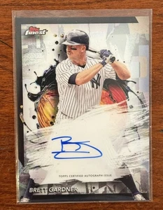 2024 Topps Finest - Mejores Autógrafos Auto Brett Gardner #FA-BG Leyenda de los Yankees - Imagen 1 de 2