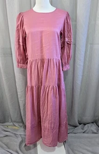 Vestido Sea New York EE. UU. s.4 / Aus s.10 Lucy Manga Larga Rosa Polvoriento - Imagen 1 de 9