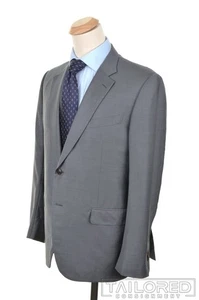 ERMENENGILDO ZEGNA Courture Gray 100% Wool Jacket Pants SUIT Mens - 46 R - Picture 1 of 12