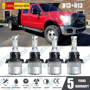 For 2017 2018 2019 2020 Ford F250 F350 LED High Low Beam Headlight Lights Bulbs - Picture 1 of 9