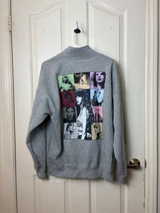 Taylor Swift The Eras Tour Official Grey Quarter Zip Pullover Size M 2024 - Bild 1 von 3