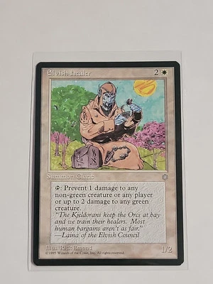 MTG Elvish Healer Ice Age Magic The Gathering Card - Image 1 of 2