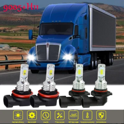 Bombilla de faro LED A para Kenworth T680 T880 2013 2014 2015 2016 2017 2018 2019 Foto 1 de 4