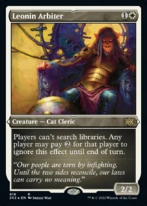 Leonin Arbiter x1 1x LÁMINA GRABADA Doble Masters 2022 Casi Nuevo Magic The Gathering - Imagen 1 de 1