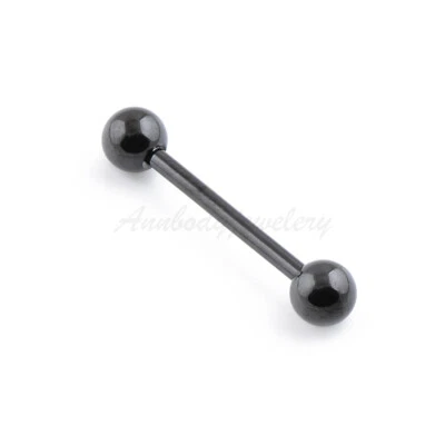 Anillo de lengua barra de titanio bola de titanio anodizado calibre 14 de 16 mm (5/8") de 5 mm 1 pieza Foto 1 de 2