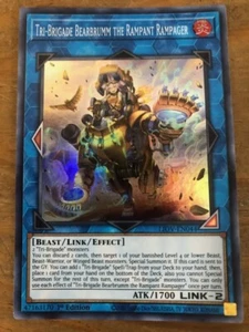 Yugioh! Tri-Brigade Bearbrumm The Rampant Rampager LIOV-EN044 SUPER RARE 1st Ed - Picture 1 of 1