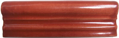 2" x 6" 5pcs TalaMex Glazed Terracota Chair Rail  Molding - Image 1 of 2