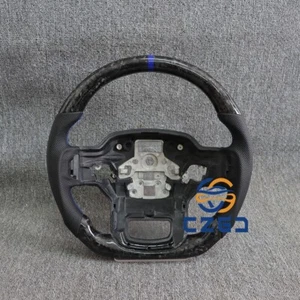 Real Forged Carbon Fiber Steering Wheel Fit Ford F150 22-24 None-Heated - Picture 1 of 5