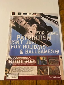 PlayStation 2 Conflict Desert Storm Videospiel Werbung 2002 - Bild 1 von 1