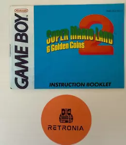 Super Mario Land 2 Nintendo Game Boy Manuale Istruzioni Versione UK - Foto 1 di 3