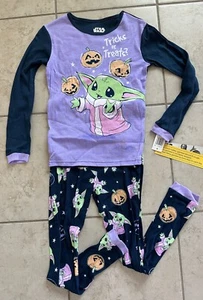Girl Size 10 Halloween Baby Yoda Pajamas. Retailed for  $28.00. - Picture 1 of 1
