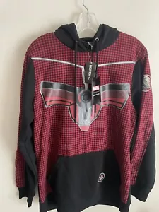 Marvel Ant-Man Hot Topic Hoodie Quantumania Mens M Black Red Cotton Our Universe - Picture 1 of 6