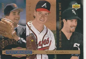 KOSTENLOSER VERSAND - NEUWERTIG - 1993 UD Performers #306 McDowell - Glavine - Burkett - Bild 1 von 1