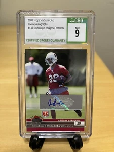 DOMINIQUE RODGERS-CROMARTIE ROOKIE AUTO 2008 TOPPS STADIUM CLUB #149 CSG MINT 9 - Picture 1 of 2