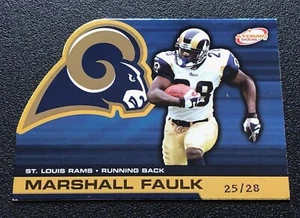 2002 Atomic Gold St. Louis Rams No.79 Marshall Faulk /28 - Picture 1 of 3