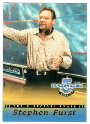 BABYLON 5 1999 SKYBOX PROFILES DC3 THE DIRECTORS CHAIR INSERT Stephen Furst - Image 1 of 2