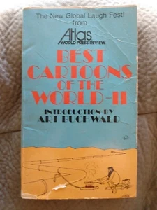 Best Cartoons Of The World 2 By Art Buchwald Vintage Atlas 1976 First edition - Picture 1 of 2