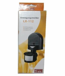 Detector de movimiento empotrado montaje exterior IP44 outdoor negro - giratorio - Imagen 1 de 1