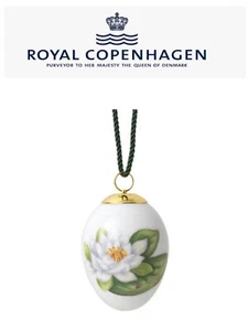 Royal Copenhagen Easter egg 2023 Water Lily Buds 6cm /2.36In Gift Box NEW - Picture 1 of 12