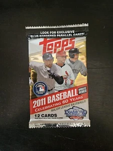 Topps 2011 Baseball Update Series Unopened Pack - Picture 1 of 4