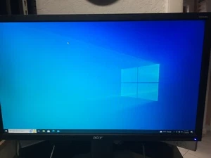 ACER B243H  LCD Monitor 24" VGA DVI 1920x1080  with ajustable stand READ - Picture 1 of 8