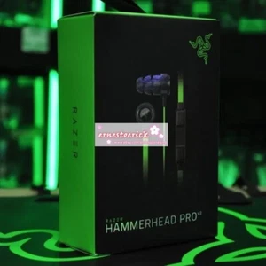 Auriculares intrauditivos analógicos para juegos y música Razer Hammerhead Pro V2 negros/verdes - Imagen 1 de 4