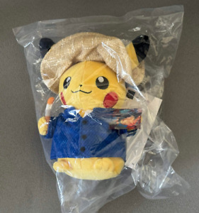 IN HAND - POKEMON Pikachu Plush X Van Gogh Museum Pokémon Plushie 2023