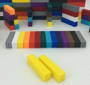 NEU (2) 40' Versandcontainer - Spur N 1:160 - GELB - ALLE FARBEN VERFÜGBAR! - Bild 1 von 12