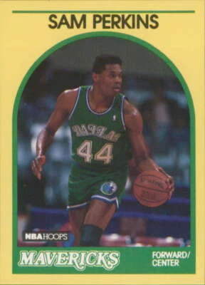1989-90 Hoops 100 Superstars #22 Sam Perkins Dallas Mavericks - Image 1 of 2