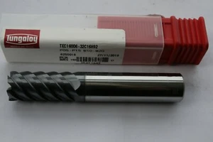 Tungaloy 16mm dia. 6 Flute, 50 deg Helix Angle End Mill - TEC160D6-32C16H92 - Picture 1 of 5