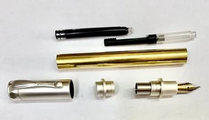 Füller Bausatz Magnetkappe in Satin Chrom, Pen Kit Drechseln, Füllfederhalter - Bild 1 von 3