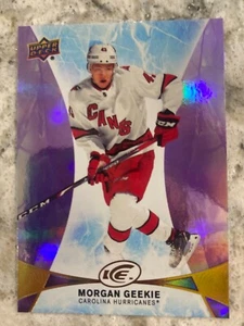 morgan geekie rookie lavender parallel SP 20-21-22 UD ICE hurricanes bruins - Picture 1 of 2