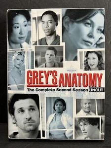 Grey's Anatomy Second Season Patrick Dempsey 2005-2006 UNCUT 6-Disc DVD Boxset - Picture 1 of 11