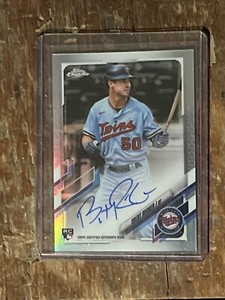 2021 Topps Chrome - Rookie Autographs Refractor #RA-BR Brent Rooker /499 (AU,...