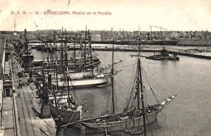 CPA ESPAGNE - BARCELONA - 18. Muelle de la Muralla - Picture 1 of 2