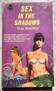Sex in the Shadows Greg Hamilton Midwood # 33-937 1968 Lesbian Sleaze. VG - Picture 1 of 4