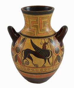 Minoan Pottery Amphora Vase - Griffin Guardian - Ancient Crete - Museum Replica - Picture 1 of 2