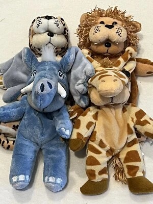 Beanie Kids Collectables - DASH - RYAN - JANE - NAUGHTON-Set Of 4 Safari Animals - image 1 of 4