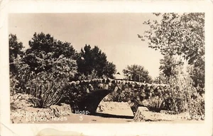 Cartolina El Paso Texas Beaumont General Hospital Scenic Bridge RPPC LP03 - Foto 1 di 2