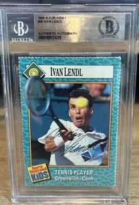 Ivan Lendl Signed 1989 SI For Kids #68 BAS Beckett Autographed Slab - Picture 1 of 2