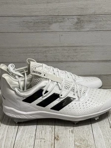 Botines de béisbol Adidas Adizero Afterburner de metal blancos negros H00981 para hombre 13,5 - Imagen 1 de 5