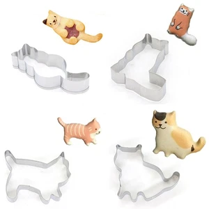 Baking Mold Biscuit Pastry Cookie Cutter Stainless Steel Cake Decor Cat Shaped - Picture 1 of 15