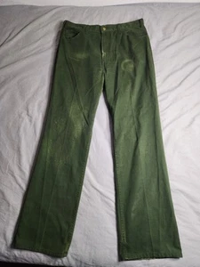 Vintage 80er R&R Uniform Arbeitshose Hose Herren Größe 35x32 grün Forstdienst - Bild 1 von 10