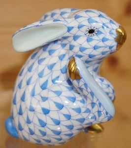 Herend 15387 Red Azul Rascador Conejo - Imagen 1 de 18