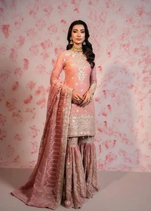 Pakistani Salwar Kameez Ready To Wear Dress Palazzo Suit Wedding Party Bollywood - Picture 1 of 6