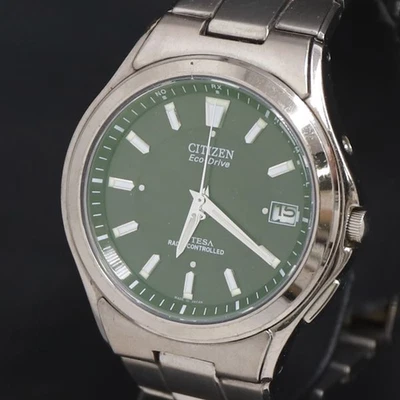 Citizen Atessa H110-T011331 Eco-Drive черный l титана часы Японии женщин мусор - Изображение 1 из 4