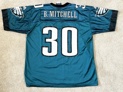 Vintage Adidas Philadelphia Eagles Brian Mitchell #30 Football Jersey Size L - Image 1 of 4