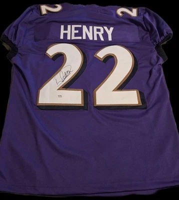Derrick Henry Signed Custom Jersey Auto PSA COA - Image 1 of 4