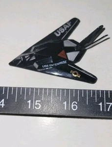 Vintage Stealth Fighter Plane Toy Diecast USS Enterprise USAF - Picture 1 of 10