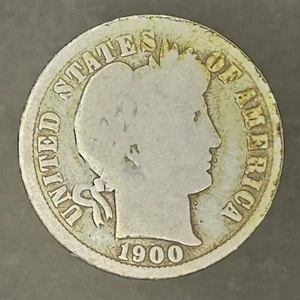 1900 Barber Dime - guter Zustand - Philadelphia Mint - Silber - Bild 1 von 4